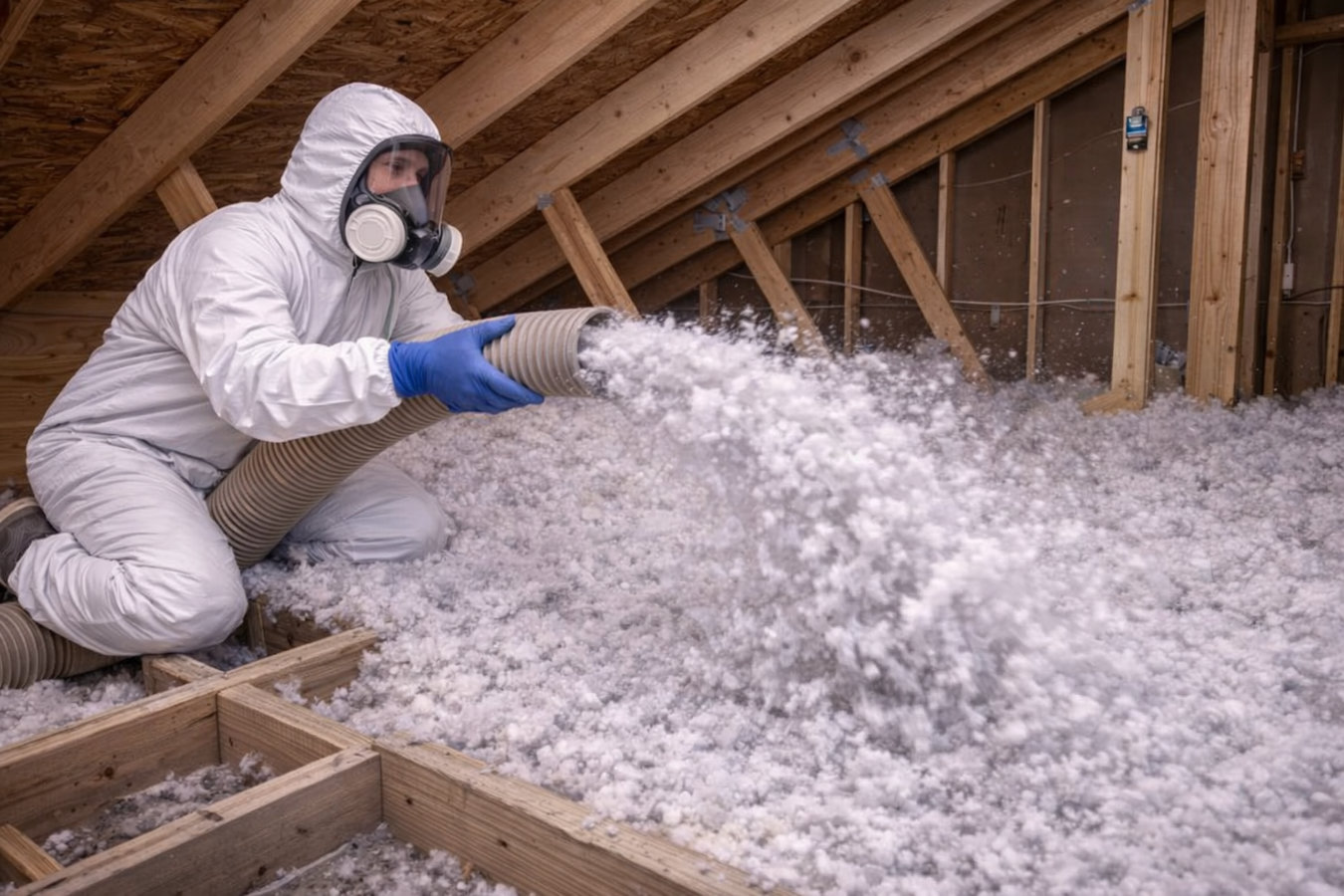 Blown-in insulation in Vincennes, IN